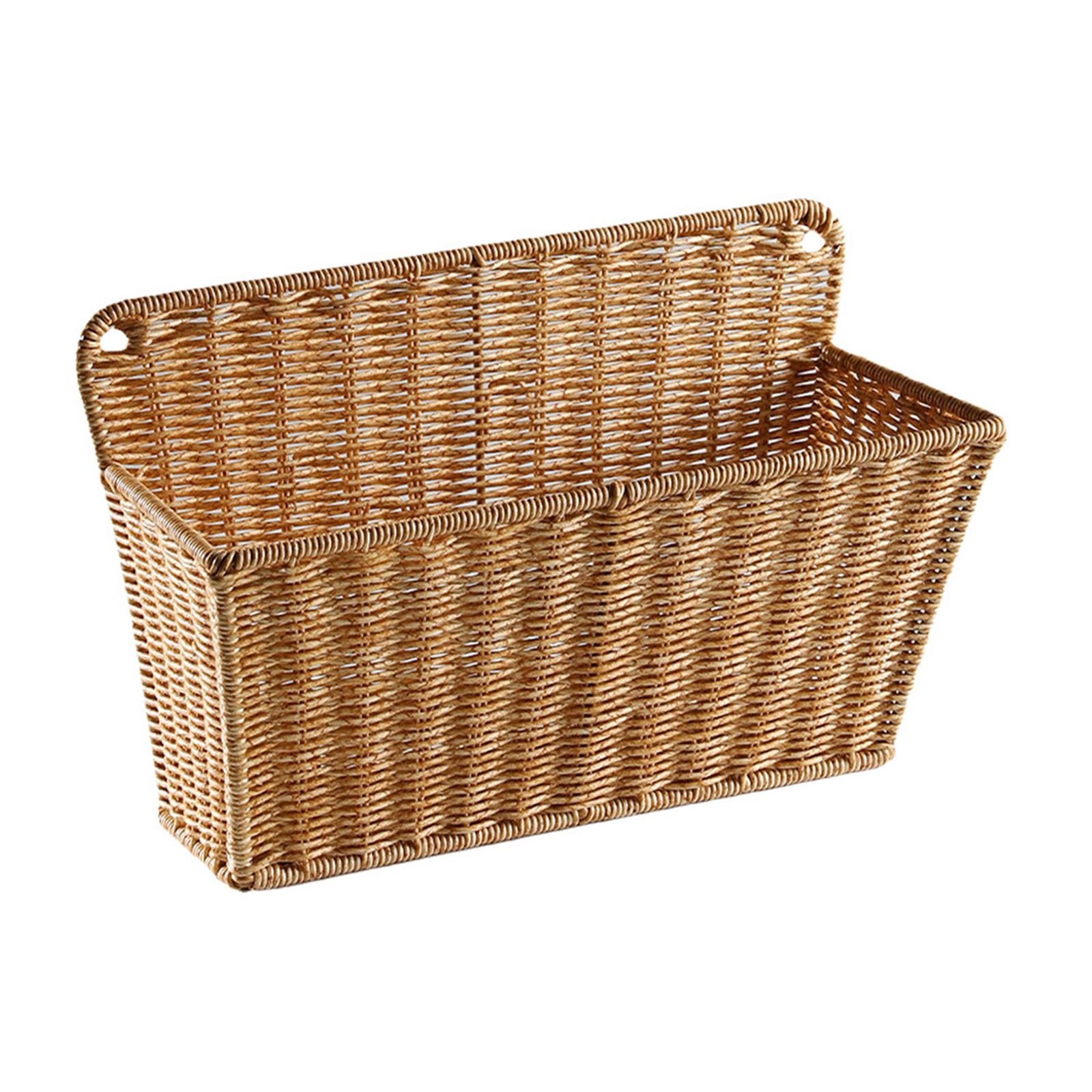 Home Essentials Bathroom Storage - İskandinav Tarzı Dokuma Depolama Sepeti Duvara