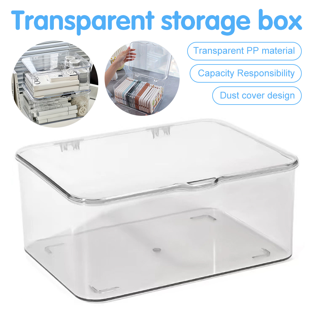 Home Essentials Bathroom Storage - Şeffaf Akrilik Telefon Kılıfı Düzenleyici Kapaklı