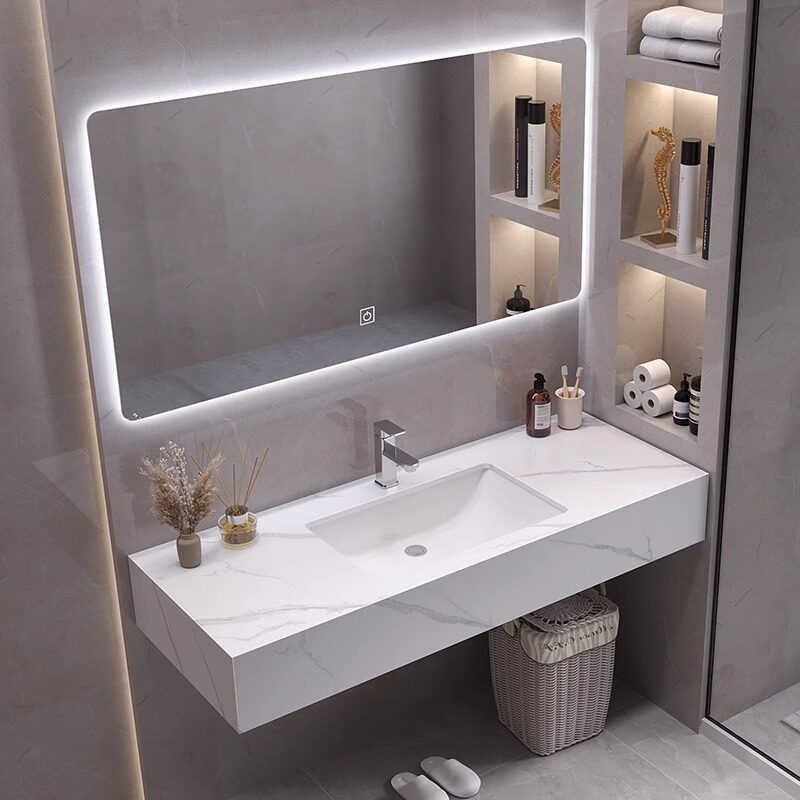 Home Bathroom Vanity Combo - Modern Ekranlı Banyo Dolabı Organizatör Depolama