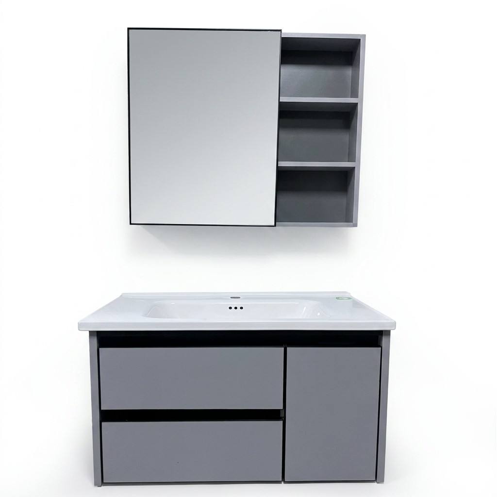 Home Bathroom Vanity Combo - Banyo Dolabı Modern Çevre Dostu Duvara