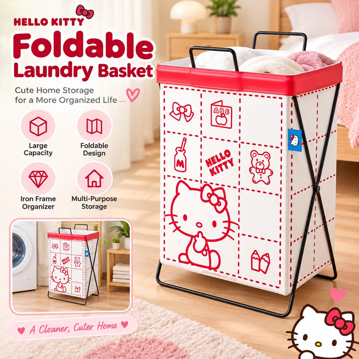 Cinnamoroll Kuromi Sanrio Çeli - Home Edit Bathroom Storage incelemesi ve fiyatı