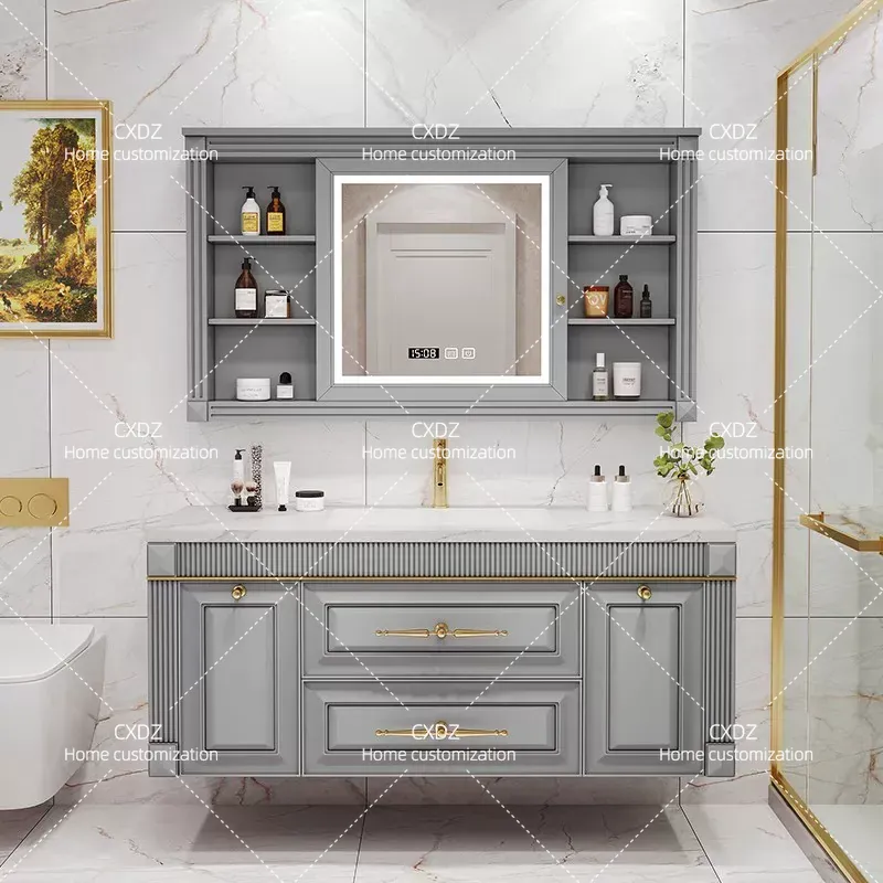 Amerikan Meşe Taş Levha, Aynal - Home Bathroom Vanity Combo incelemesi ve fiyatı